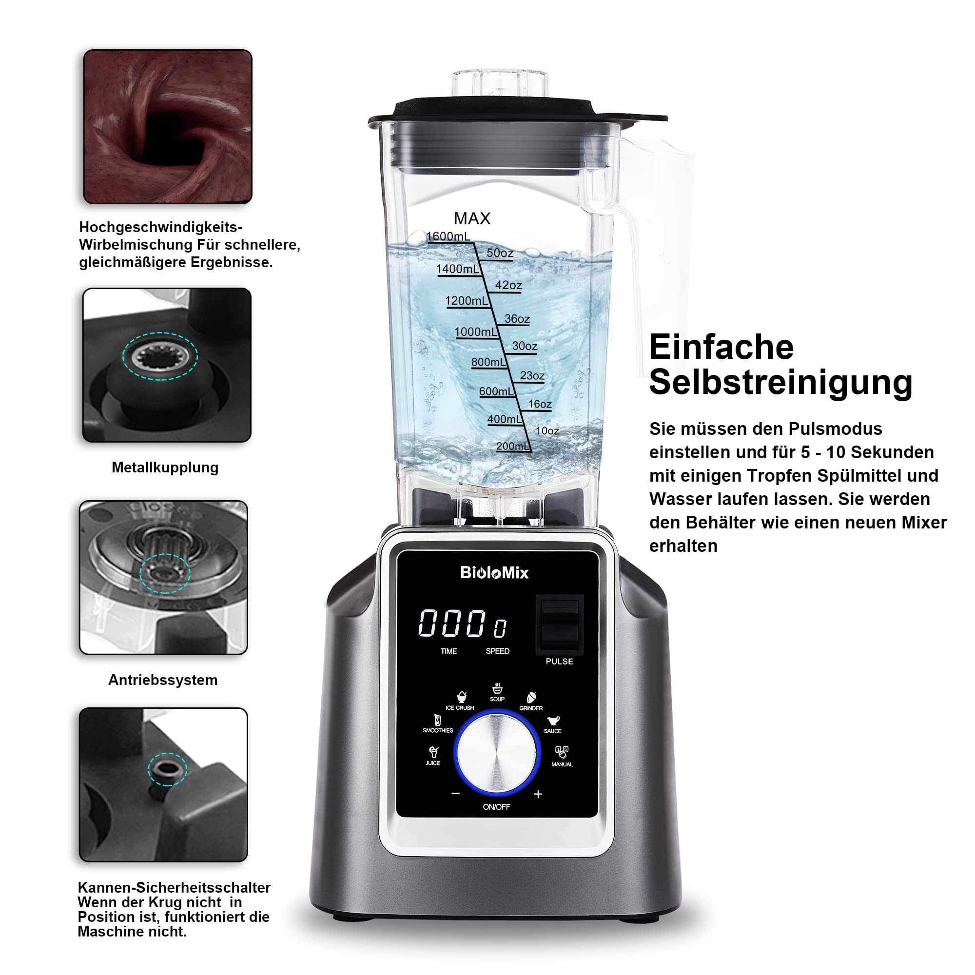 BioloMix 高性能ブレンダー 未使用 BioloMix 高性能ブレンダー 未使用 BioloMix 高性能ブレンダー